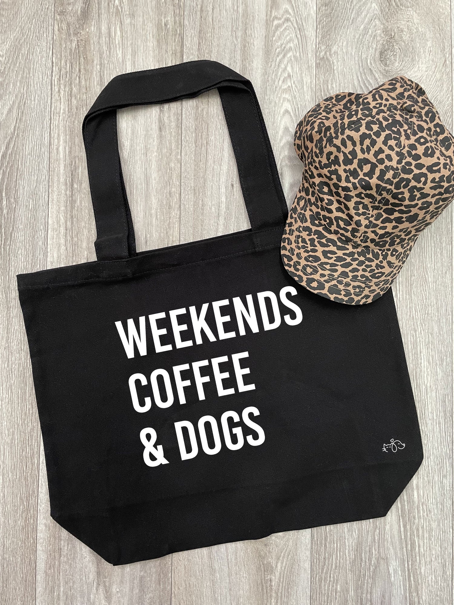 Weekends Coffee & Dogs Stella Tote Bag