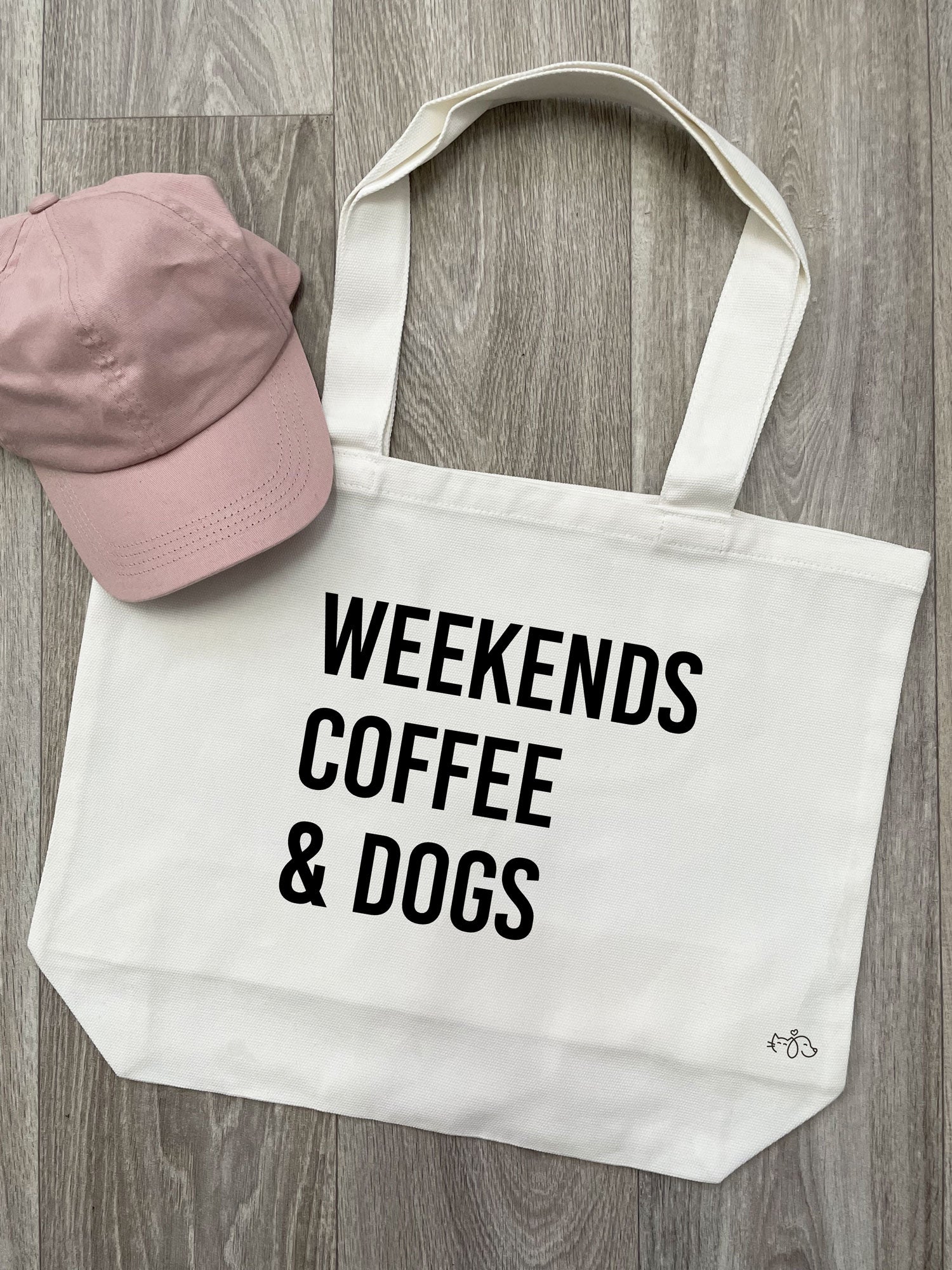Weekends Coffee & Dogs Stella Tote Bag
